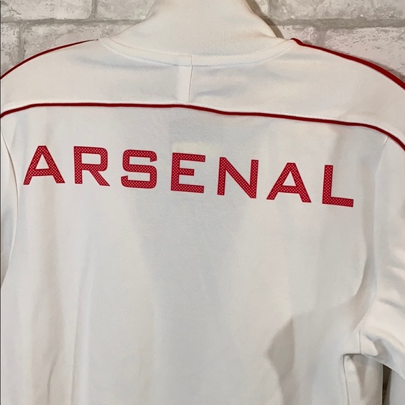 Nike Arsenal red/ white zip up size S - Picture 7 of 8